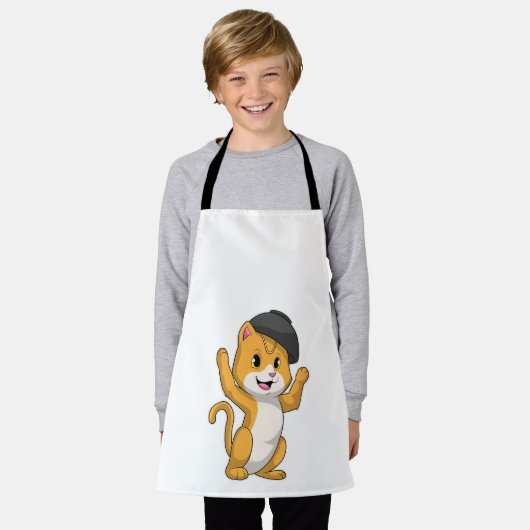 Tablier Chat avec Ramen Bowl (Porté)