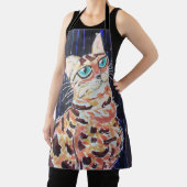 Tablier Chat Bengal Néo-Noir (Insitu)