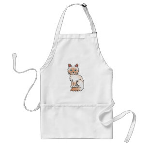 Tablier Chat Birman / Ragdoll tabby rouge pointe