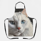 Tablier Chat blanc (Recto)