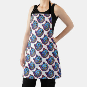 Tablier Chat bleu souriant Vintage Halloweenies