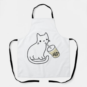 Tablier Chat buvant du thé au lait de boba Bobalogy Sweat