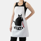 Tablier Chat Ce Chat Noir Drôle Chemise Meurtre Chat Avec (Insitu)