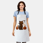 Tablier Chat Citrouille Creeper Halloween cadeau T-Shi sur (Porté)