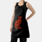 Tablier Chat Citrouille Jack-o'-lantern Halloween Hommes F (Insitu)