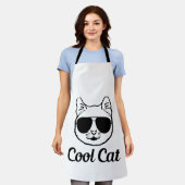 Tablier chat cool | conception pour les amoureux des chats (Porté)