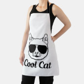 Tablier chat cool | conception pour les amoureux des chats (Insitu)