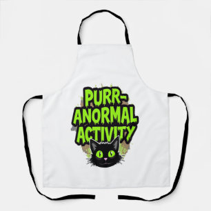 Tablier Chat d'activité paranormale