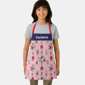 Tablier Chat Dans Le Casquette | Avec Motif pour enfants (Insitu)