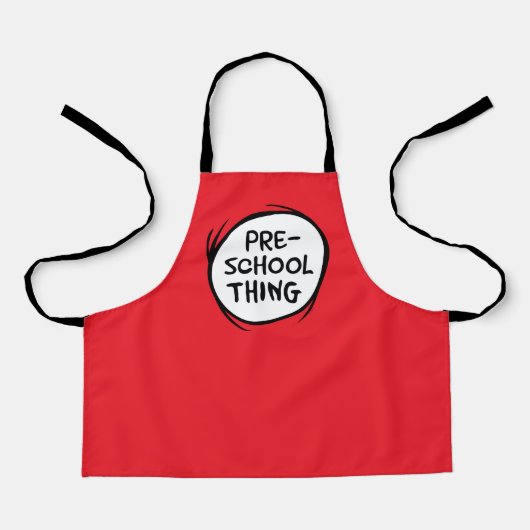 Tablier Chat dans le Casquette | Choses préscolaires (Recto)
