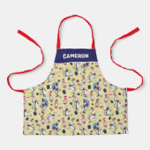 Tablier Chat dans le Chapeau | Motif Jaune (Recto)