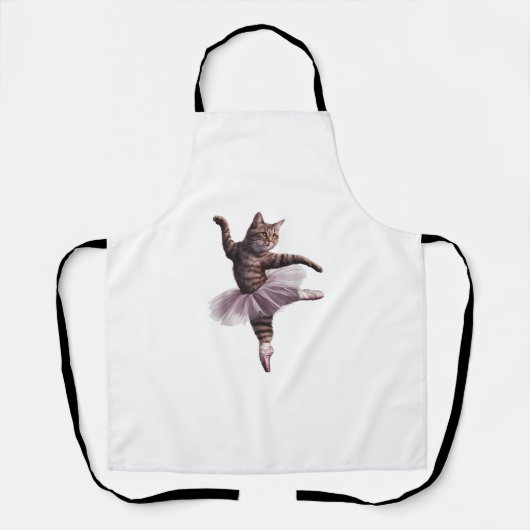 Tablier Chat danseuse de ballet (Recto)