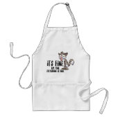 Tablier Chat d'anxiété stressé drôle (Devant)