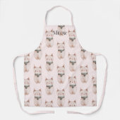 Tablier Chat de boeuf rose (Recto)