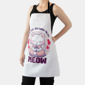 Tablier Chat de méditation - Chat kawaii (Insitu)