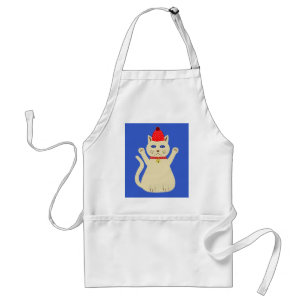 Tablier Chat de Noël mignon