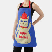 Tablier Chat de Noël Mignon Personnalisé (Insitu)