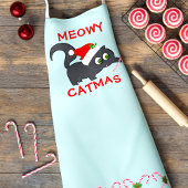 Tablier Chat de Noël mignonne Meowy Catmas Jour de Fêtes