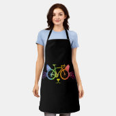Tablier Chat de vélo LGBT (Porté)