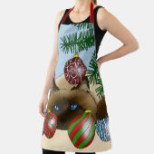 Tablier Chat d'ornement de Noël (Insitu)