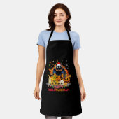 Tablier Chat drôle Hallothanksmas Halloween Thanksgiv (Porté)
