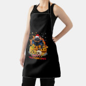 Tablier Chat drôle Hallothanksmas Halloween Thanksgiv (Insitu)