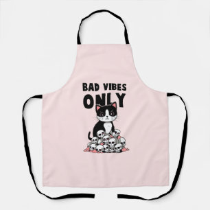 Tablier Chat Edgy - Vibes Mauvaises Seulement