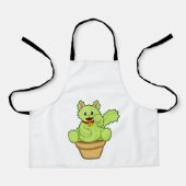 Tablier Chat en cactus (Recto)