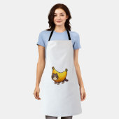 Tablier Chat en costume de banane (Porté)