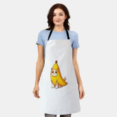 Tablier Chat en costume de banane (Porté)