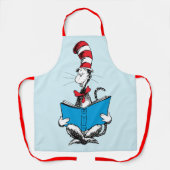 Tablier Chat en lecture Casquette (Recto)