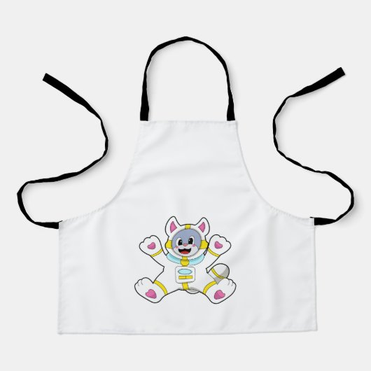 Tablier Chat en tant qu'astronaute en costume (Recto)