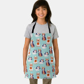 Tablier Chat et chien d'Halloween en costume enfants (Insitu)