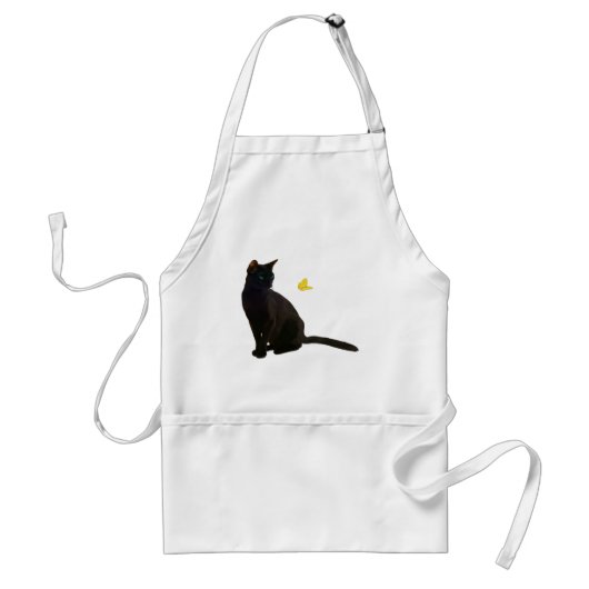 Tablier Chat et papillon de Bombay (Devant)