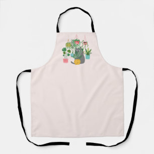 Tablier Chat et Plantes