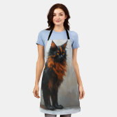 Tablier Chat flufflye Maine Coon (Porté)