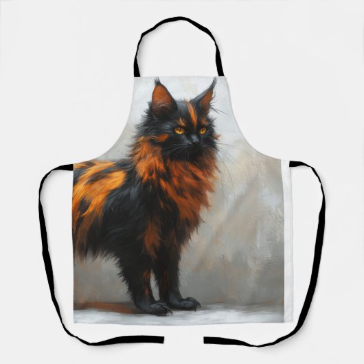 Tablier Chat flufflye Maine Coon (Recto)