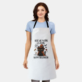 Tablier Chat Grumpy Halloween T-shirt classique (Porté)