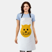 Tablier Chat jaune mignon (Porté)