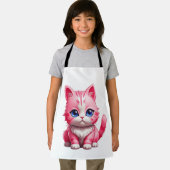 Tablier Chat Kitty Rose Cute (Insitu)