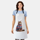 Tablier Chat Leaf Automne Bonjour Automne Funny Chat Kitte (Porté)