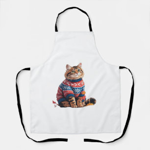 Tablier Chat Leaf Automne Bonjour Automne Funny Chat Kitte