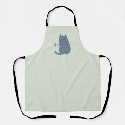 Tablier Chat malicieux drôle (Recto)