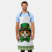 Tablier Chat mignon/chaton Saint Patrick's Day (Porté)