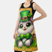 Tablier Chat mignon/chaton Saint Patrick's Day (Insitu)