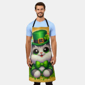 Tablier Chat mignon/chaton Saint Patrick's Day (Porté)