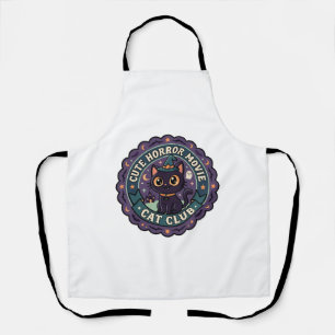 Tablier Chat mignon de film d'horreur T-shirt de chat mign
