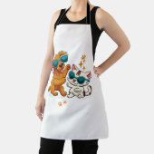 Tablier Chat mignon et chien 1 (Insitu)