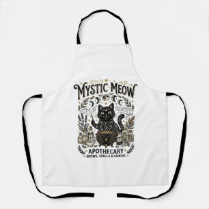 Tablier Chat Mystique Miaou Sorcière Apothicaire Mystique