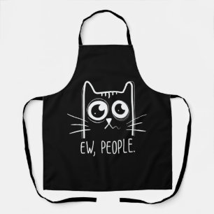 Tablier Chat Noir Beurk Les Gens Drôle Amateur De Chat